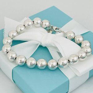 Tiffany HardWear Ball Bracelet in Sterling Silver 10mm Beads - 8.25" Med-Lrg